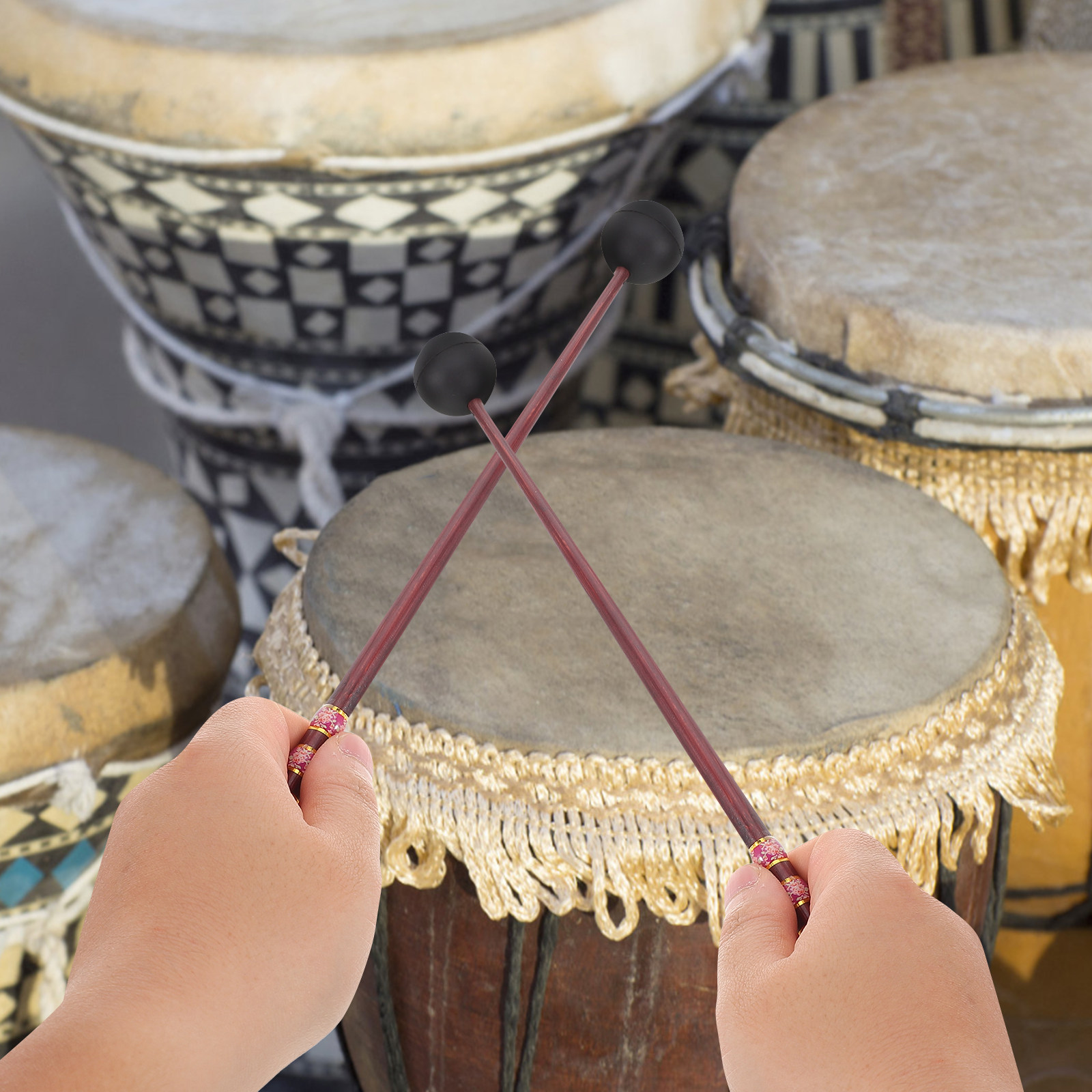1Pair Drum Mallet Reliable Gri - đánh giá và giá Musical Instrument Marimba
