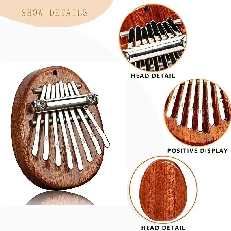 8 Key Mini Wooden Kalimba High - đánh giá và giá Musical Instrument Marimba