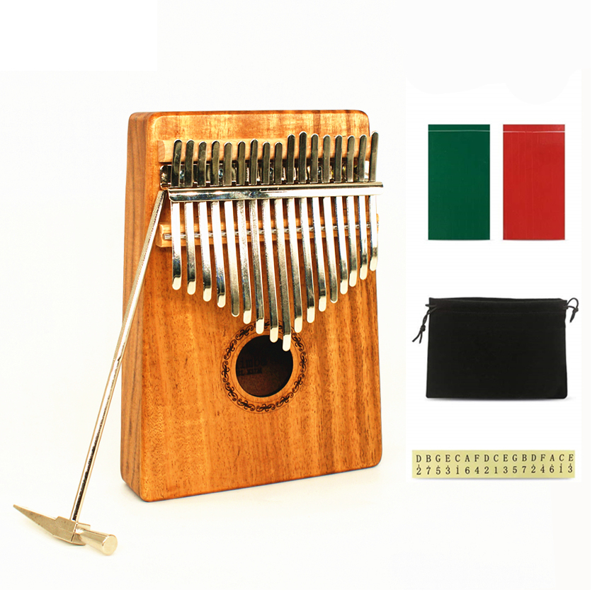 JDR 17 Key Finger Kalimba Maho - đánh giá và giá Musical Instrument Marimba