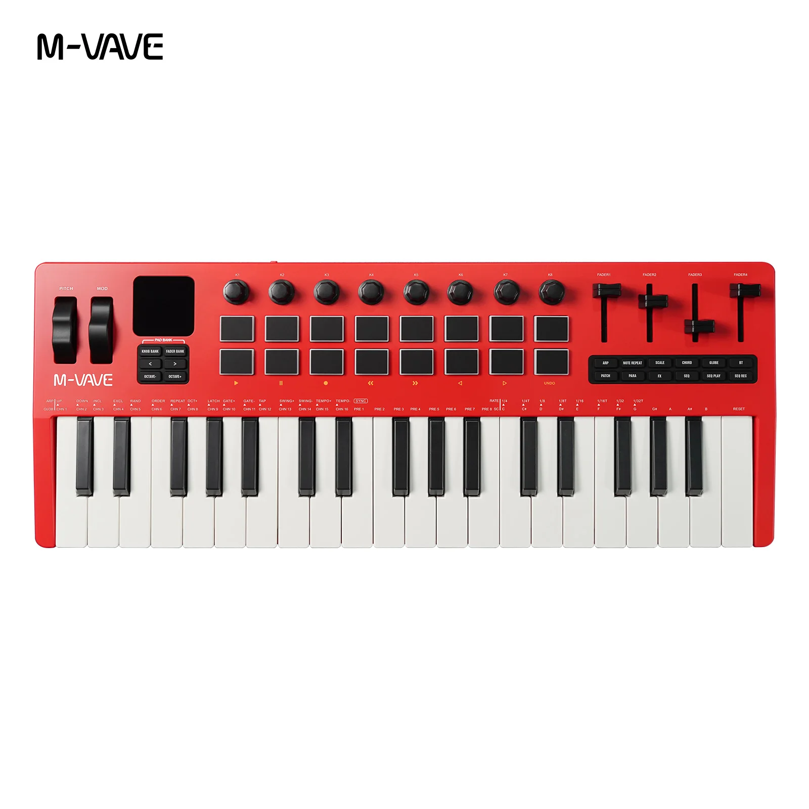 M-VAVE SMK-37 Pro 37-Key Red M - đánh giá và giá Musical Instruments Names