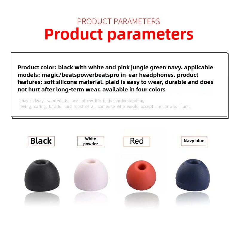 4 - Pair Set of Soft Silicone  - đánh giá và giá Beats Headphone Powerbeats Pro
