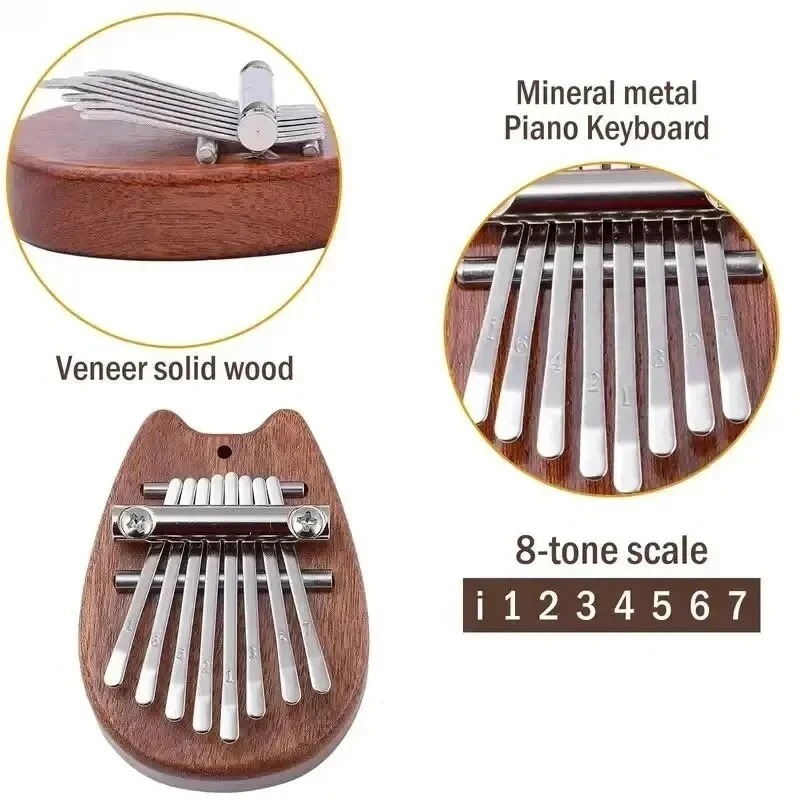 8 Key Mini Wooden Kalimba High - đánh giá và giá Musical Instrument Marimba