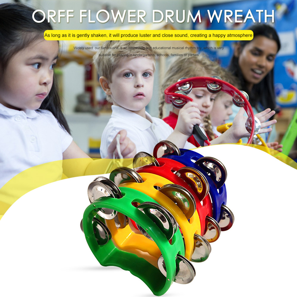 4pcs Tambourine Jingles Rattle - đánh giá và giá Musical Instrument Game