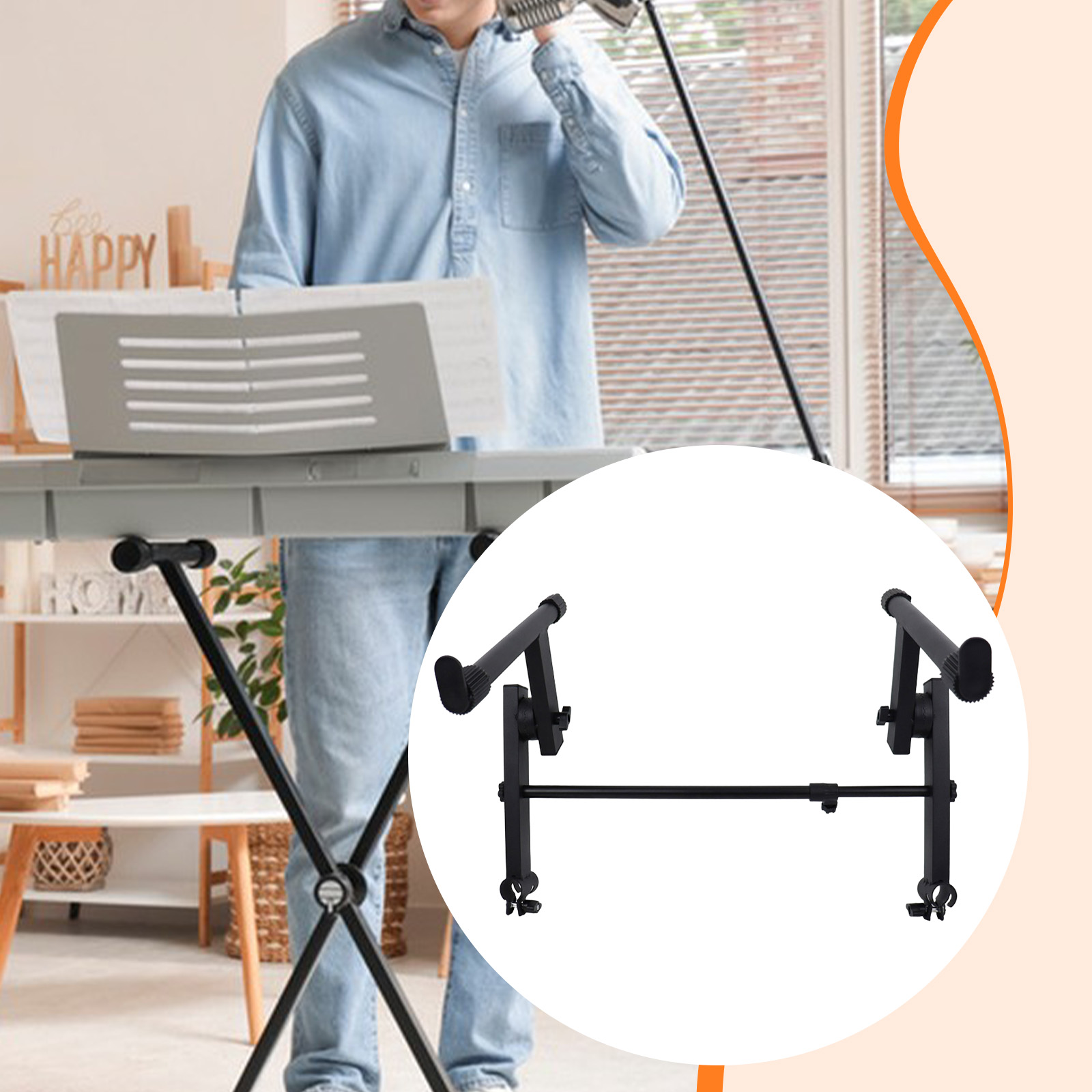 Metal Electric Piano Rack 2 Ti - đánh giá và giá Musical Instruments Names