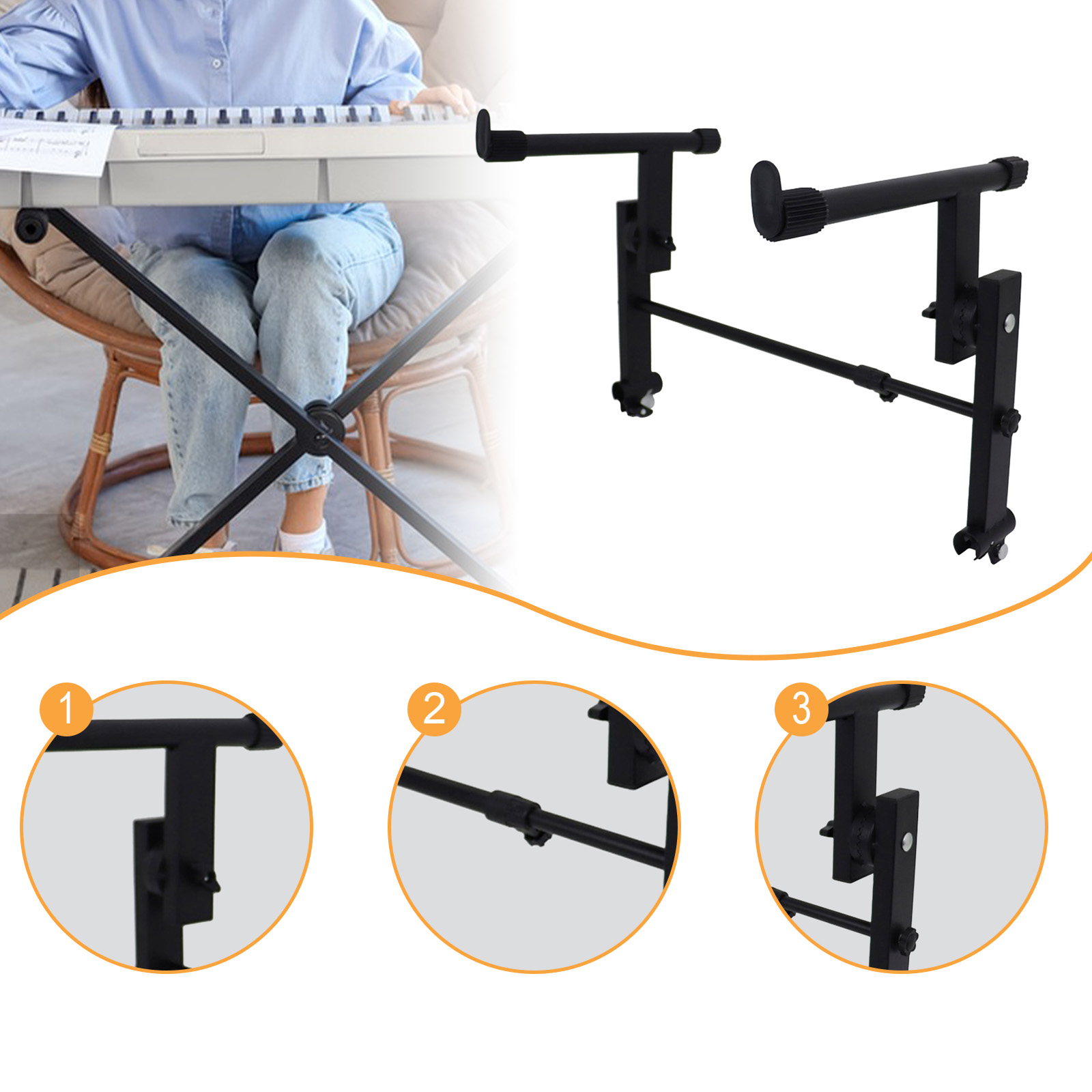 Metal Electric Piano Rack 2 Ti - đánh giá và giá Musical Instruments Names