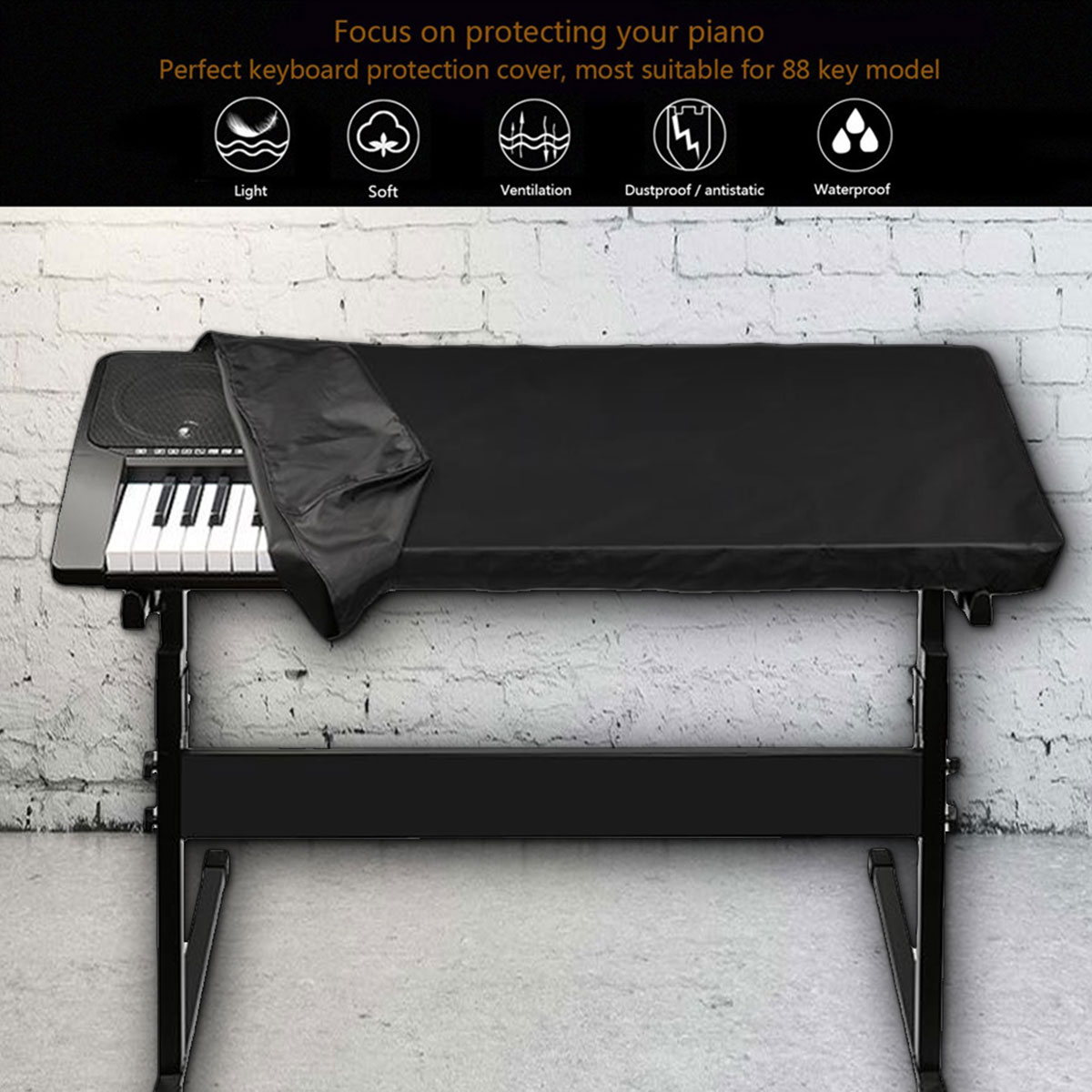 61/88-Key Electronic Piano Cov - đánh giá và giá Musical Instruments Names
