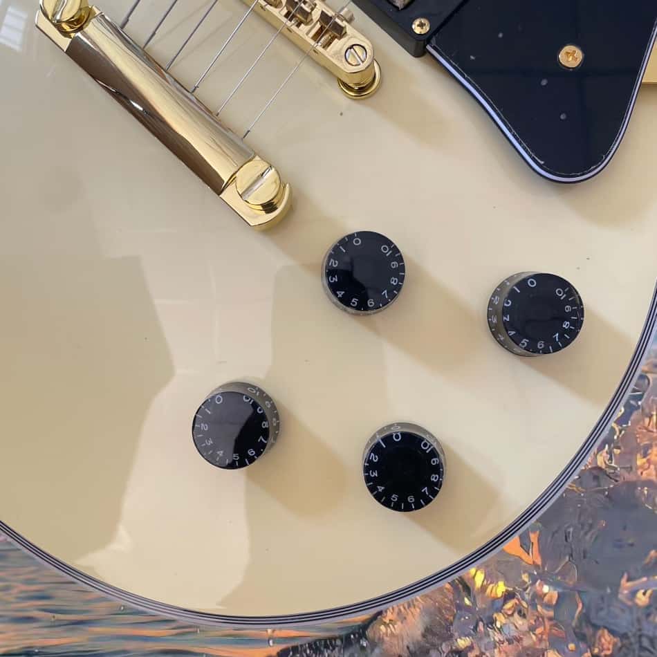 Ivory-white electric guitar wi - đánh giá và giá Electric Guitar Beginner