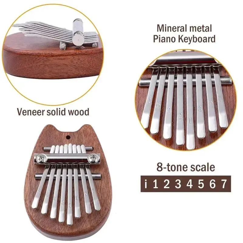 8 Key Mini Wood Kalimba High Q - đánh giá và giá Musical Instrument Marimba