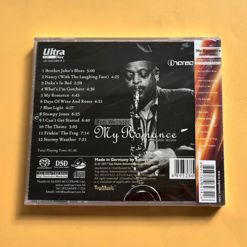 Ben Webster My Romance Jazz CD - đánh giá và giá Musical Instruments